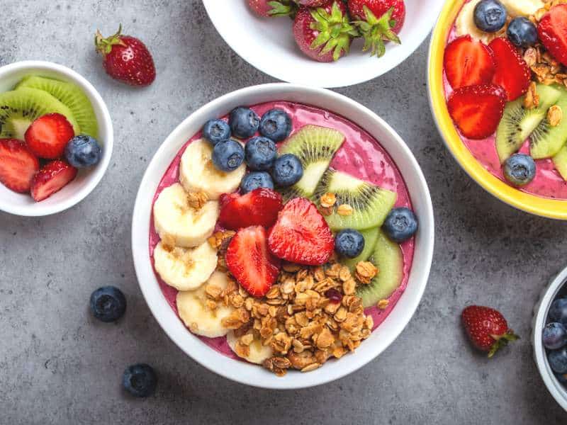 Smoothie bowl nutrienti e sani